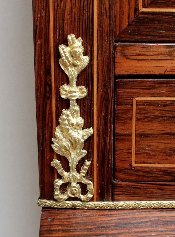 Furniture Small Showcase Desk, Napoleon III Period, Mid 19th Century photo