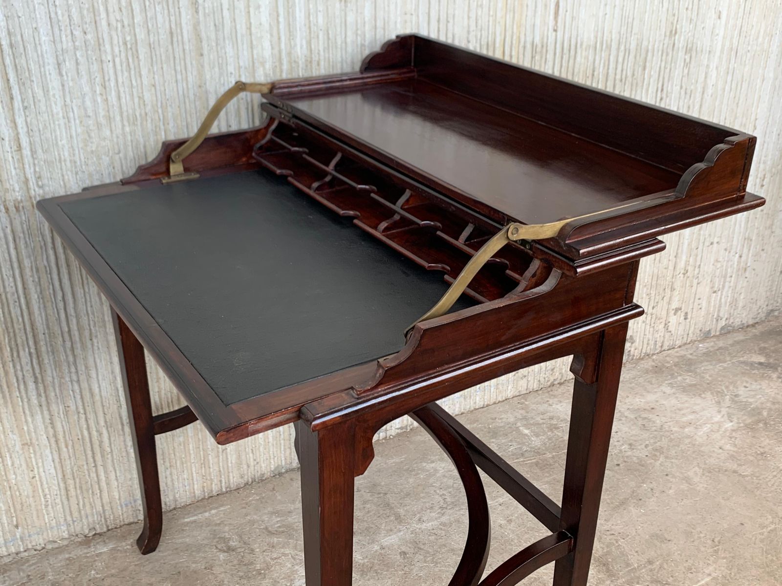 3695.0 Cartonnier d'époque fin XIXe siècle à plateau coulissant et rangement dissimulé photo