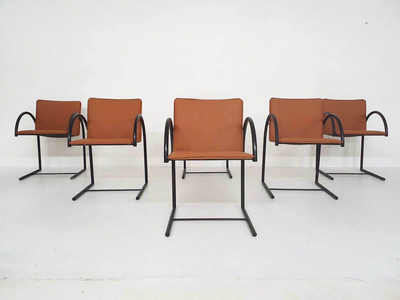 Set Of Six "Cirkel 1" Dining Chairs By Karel Boonzaaijer & Pierre Mazairac For Metaform, 1980s