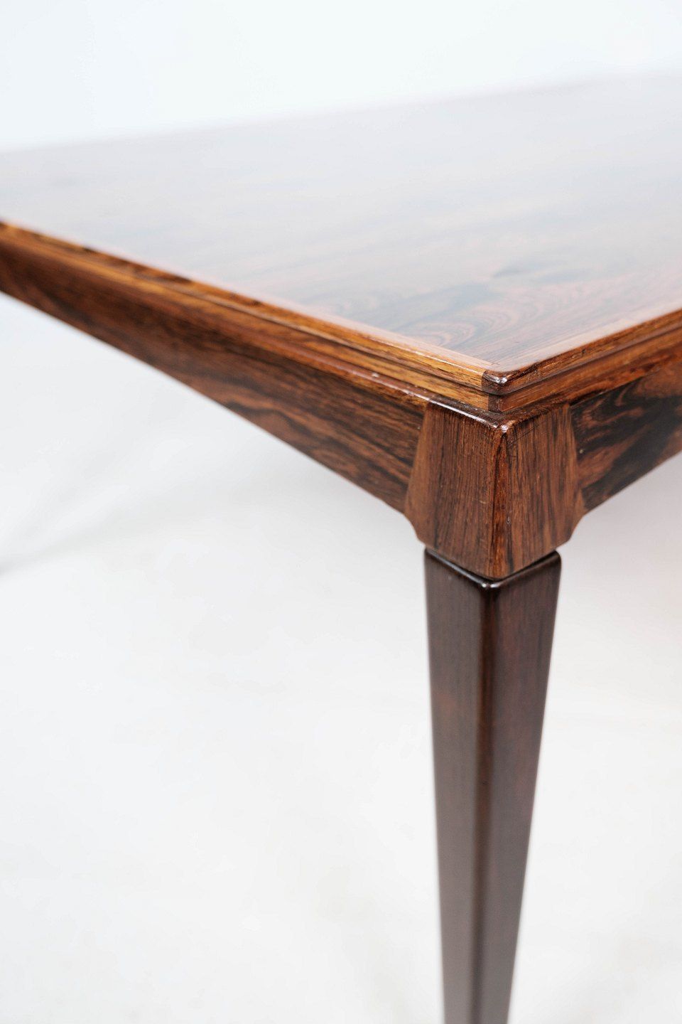 Coffee Table  In Rosewood Of Danish Design From The 1960s. photo vintage