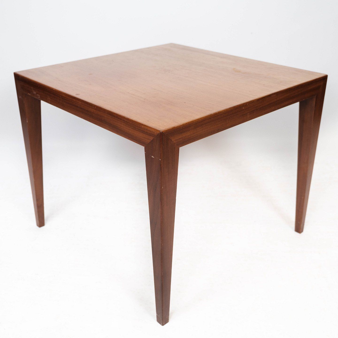 Side Table In Teak Of Danish Design Manufactured By Haslev Møbelfabrik In The 1960s. photo furniture