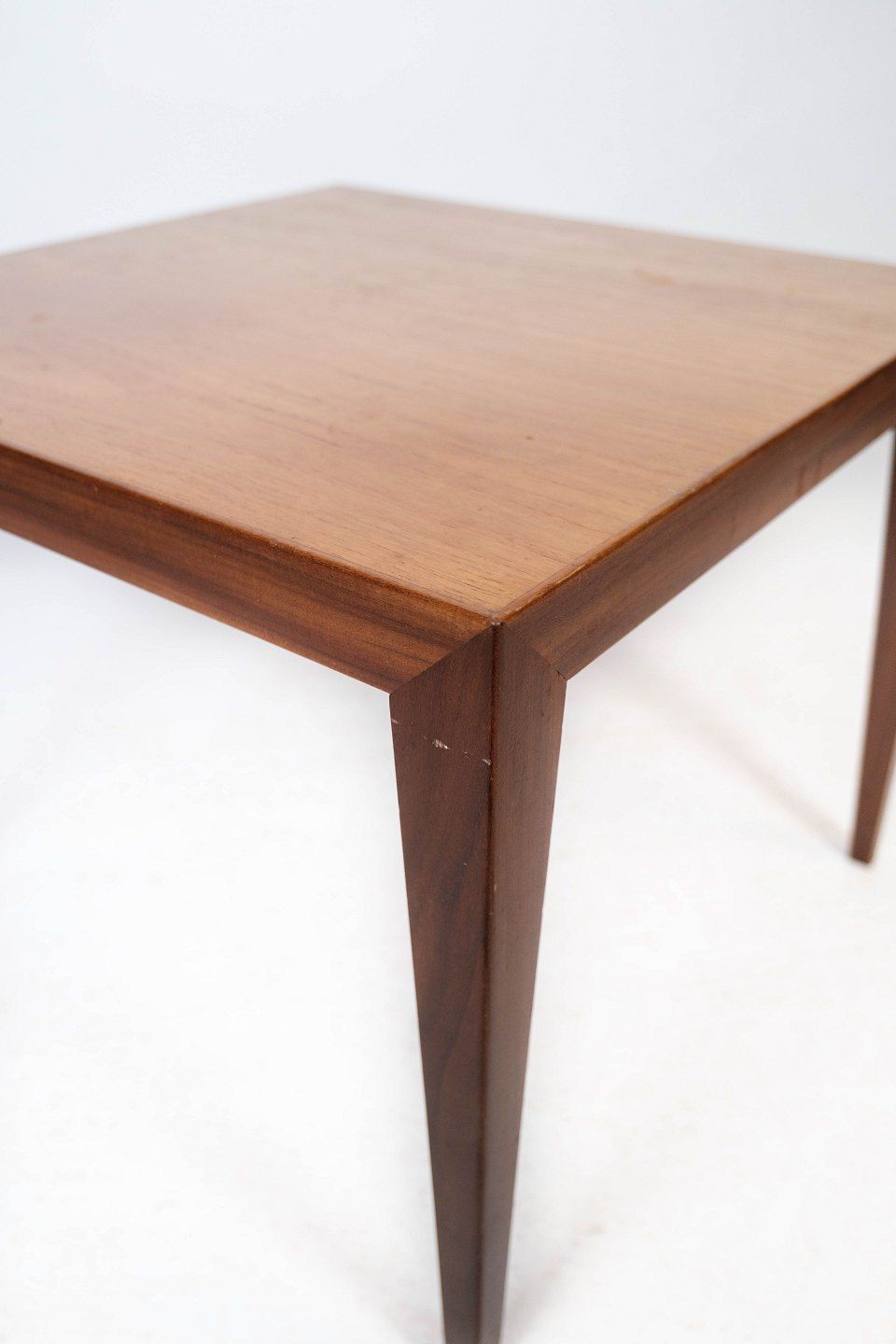 Side Table In Teak Of Danish Design Manufactured By Haslev Møbelfabrik In The 1960s. photo vinterior