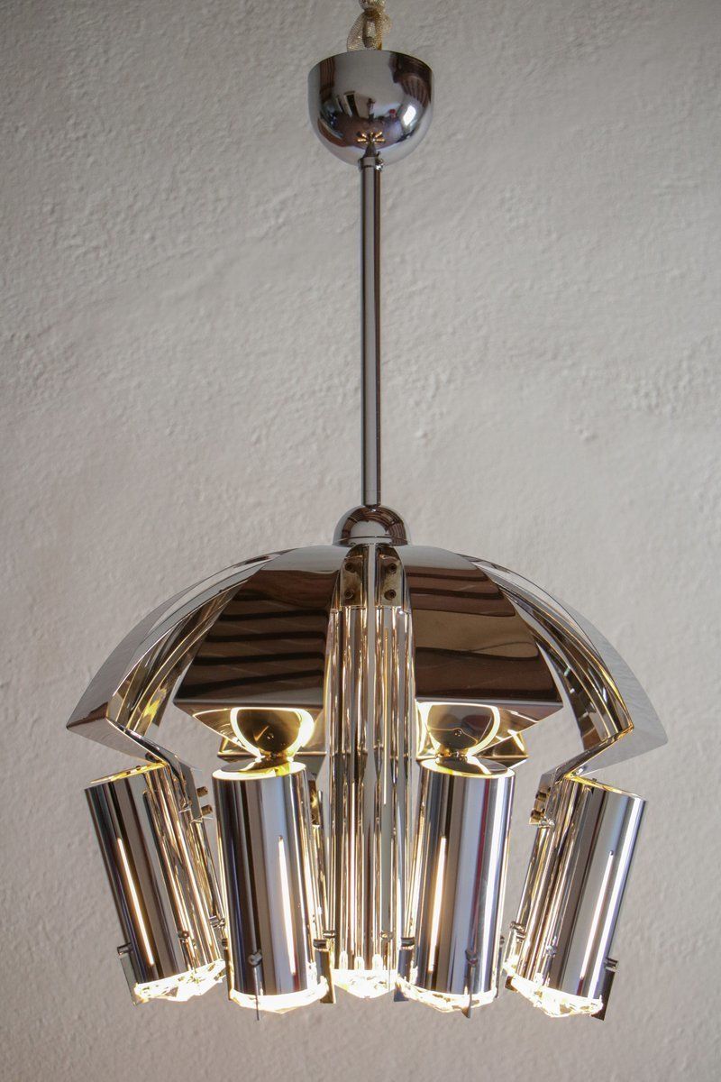Chrome Pendant Lamp Attributed To Goffredo Reggiani, 1970s photo 2200.0