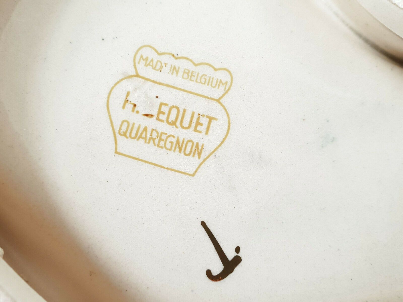 Ceramic Ashtray Hubert Bequet A Quaregnon 1950 Rockabilly Zazou 50s photo 128.0