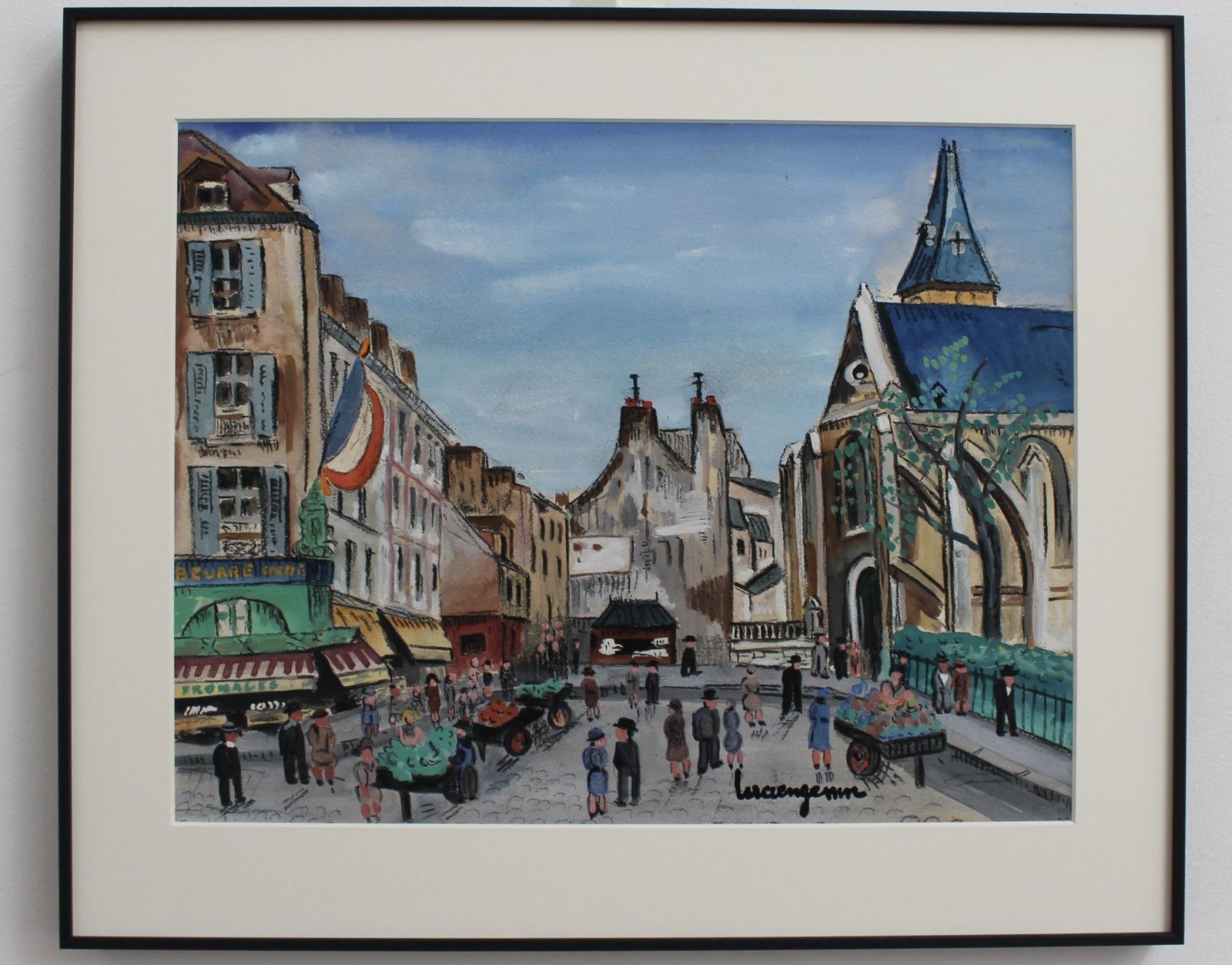 View Of Saint Médard Church Paris' By Lucien Génin (Circa 1930s)