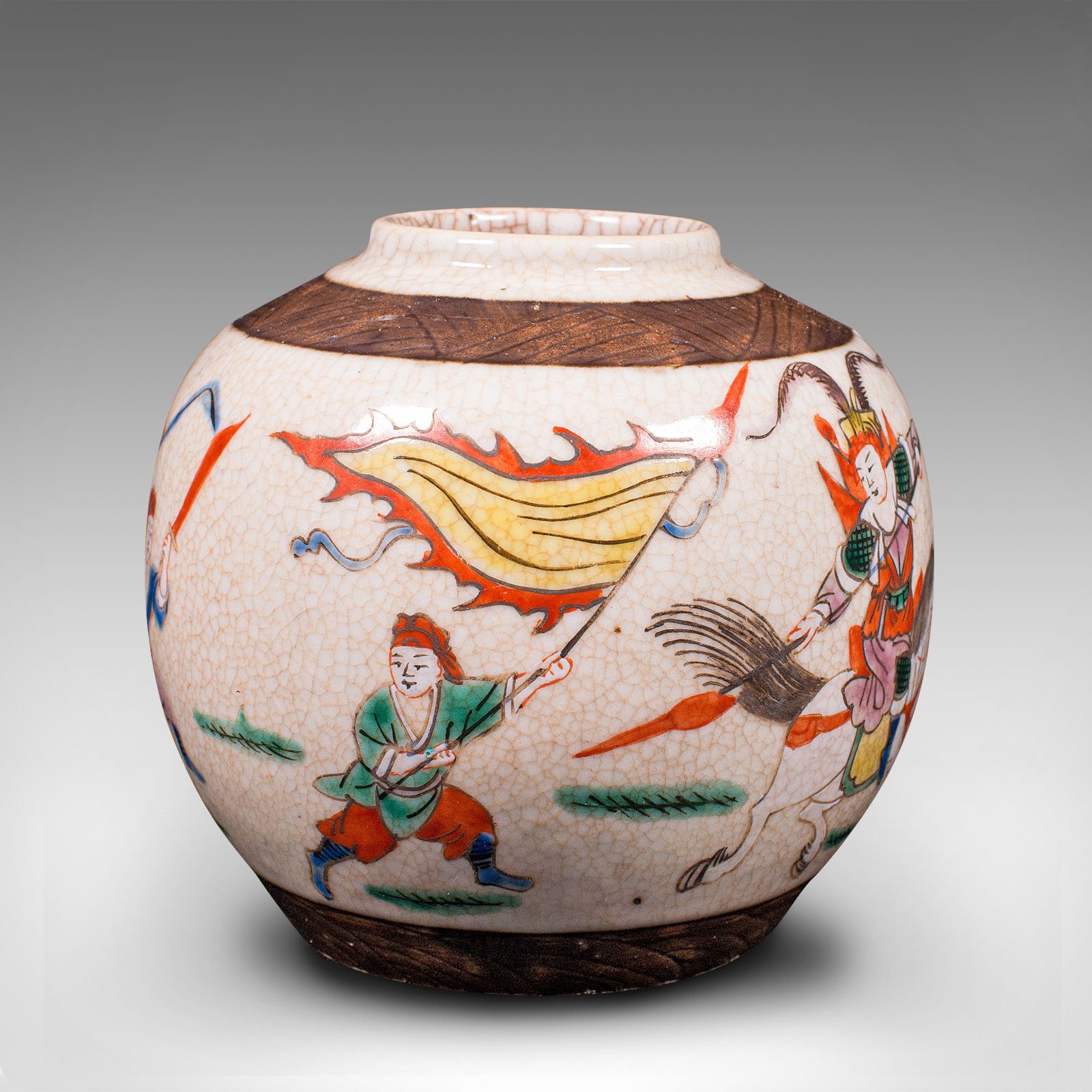 Small Antique Flower Vase, Japanese, Ceramic, Posy Urn, Edo Period, Circa 1850 photo furniture