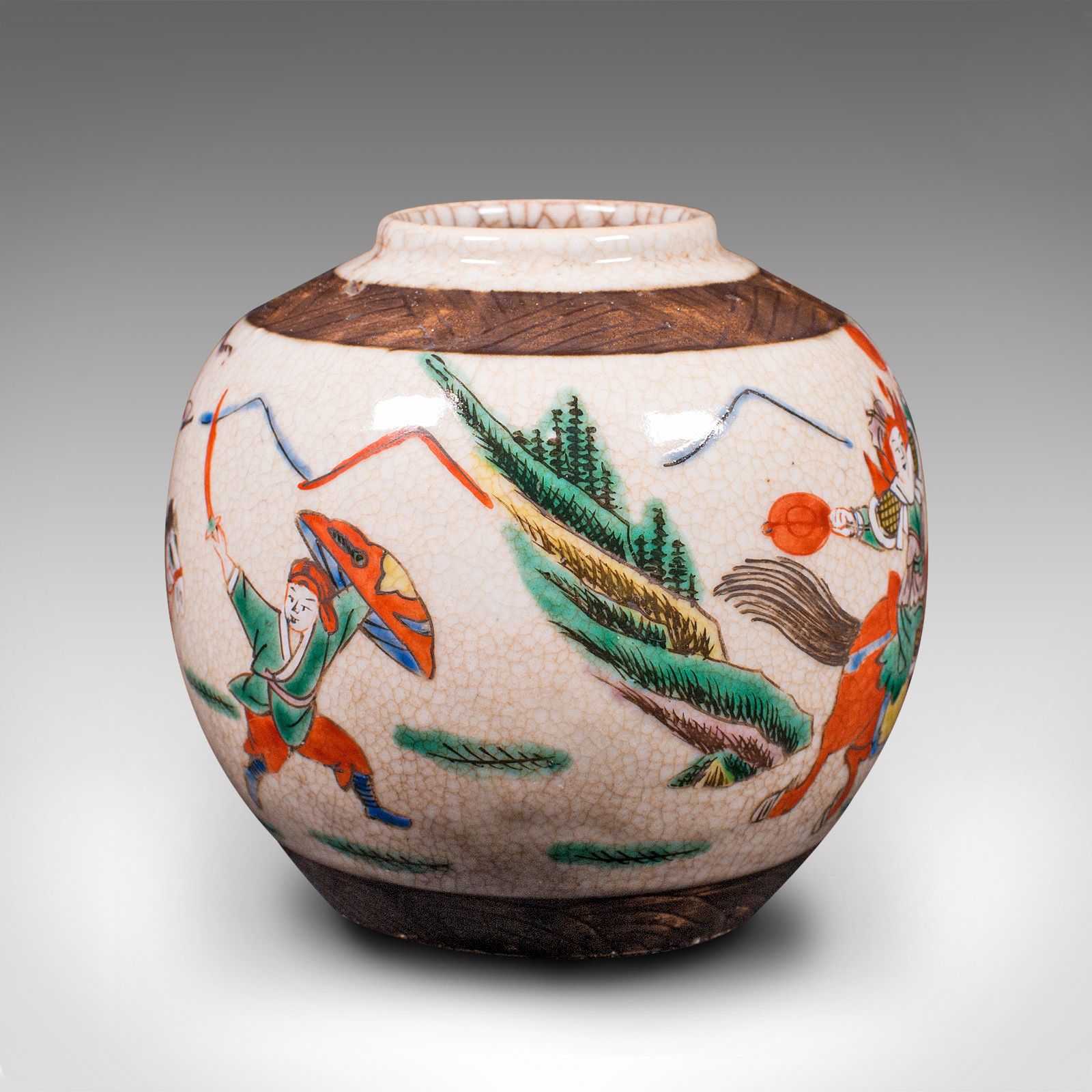 Small Antique Flower Vase, Japanese, Ceramic, Posy Urn, Edo Period, Circa 1850 photo 875.0