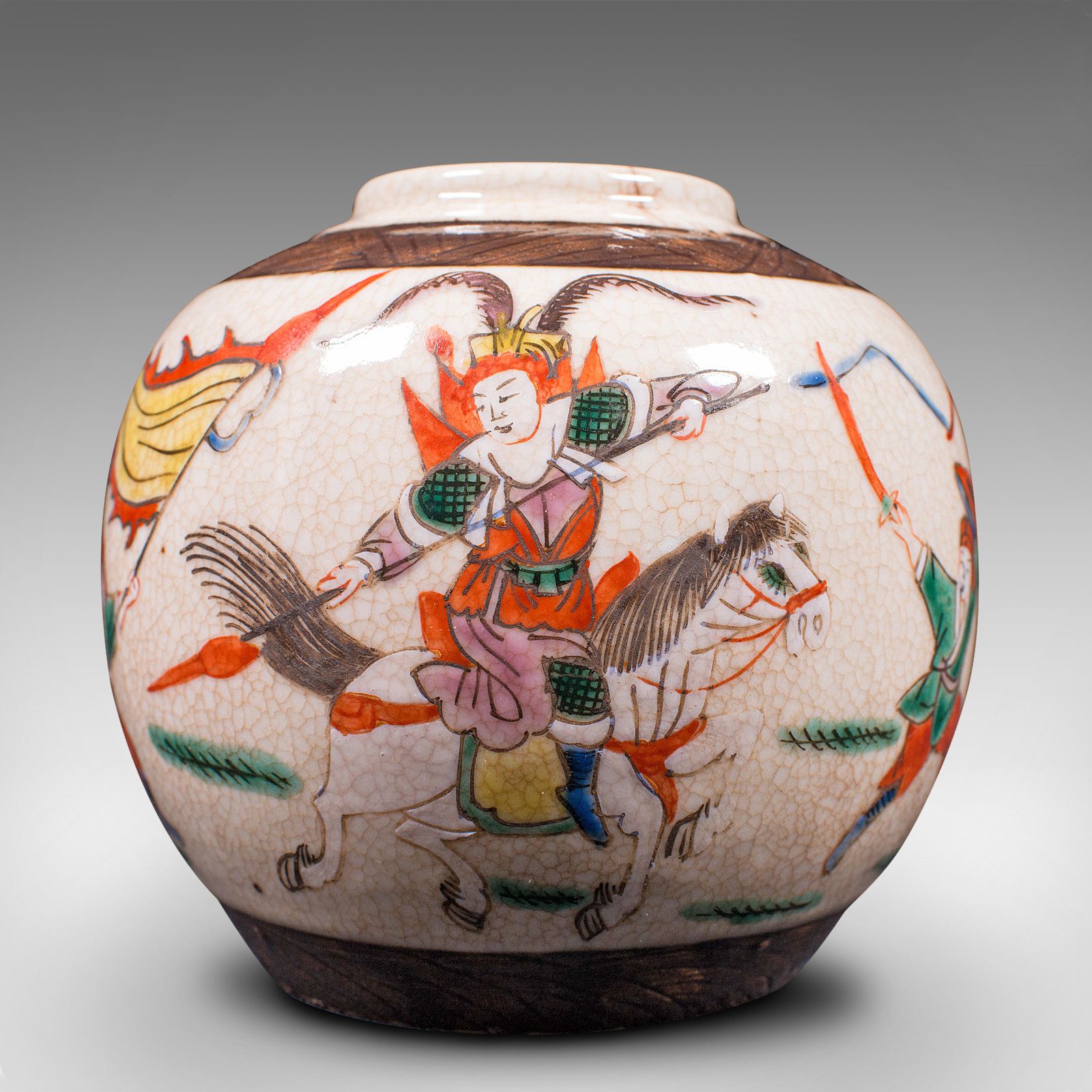 photo furniture Small Antique Flower Vase, Japanese, Ceramic, Posy Urn, Edo Period, Circa 1850
