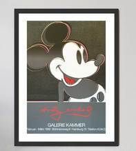 Andy Warhol Mickey Mouse Galerie Kammer Original Vintage Poster photo furniture