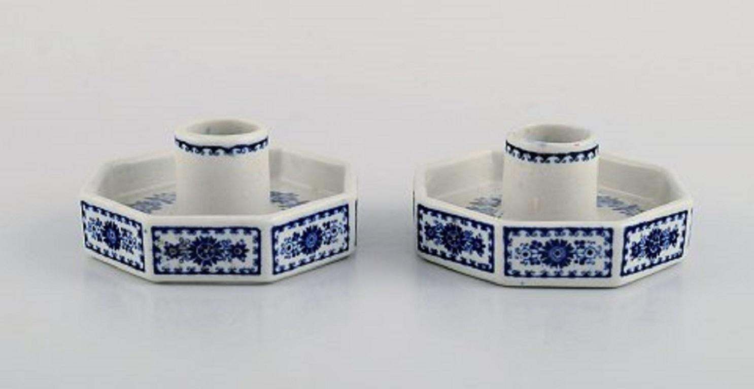 Arabia, Finland, Two Candlesticks, Two Dishes, Two Tea Caddies And A Jug photo for sale