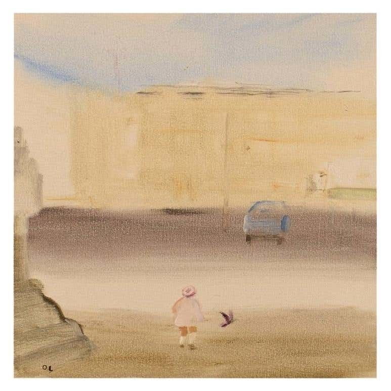 Olle Lindgren, Sweden, Oil On Canvas, City Motif, Dated 1976