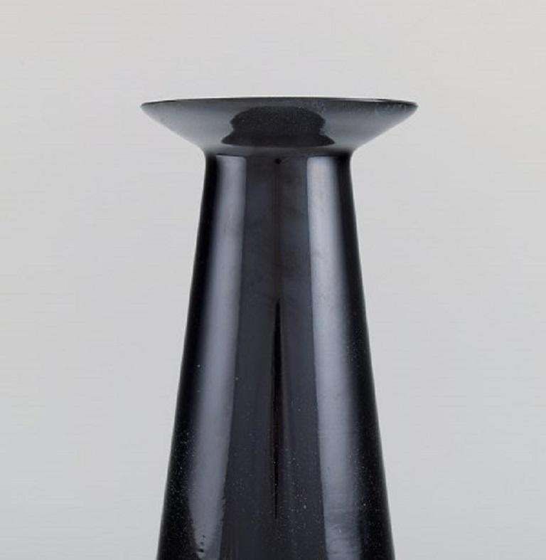 Stölzle Oberglas, Austria, Three Beatrice And Nora Vases In Black Art Glass photo 264.0