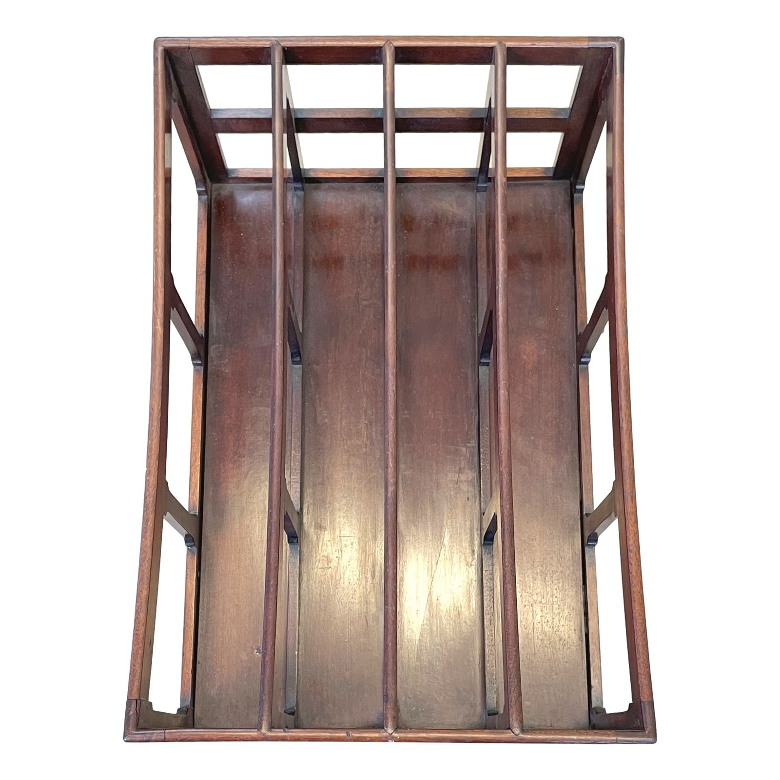 Mahogany Georgian Boat Shaped Canterbury (England, Circa 1800) photo furniture