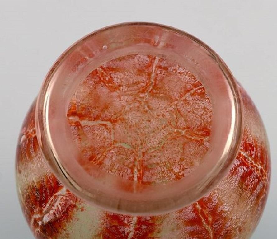 Karl Wiedmann For Wmf, Ikora Vase In Mouth Blown Art Glass, Germany, 1930s photo vinterior