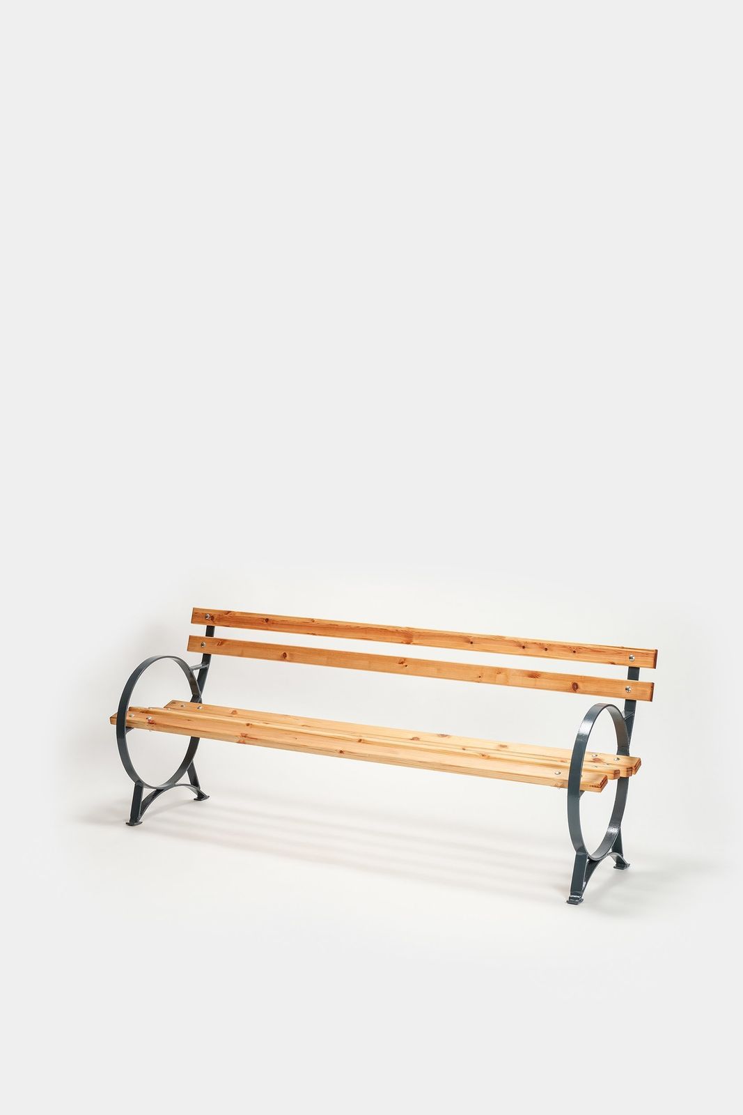 Large Art Deco Garden Bench Czech Republic 30s