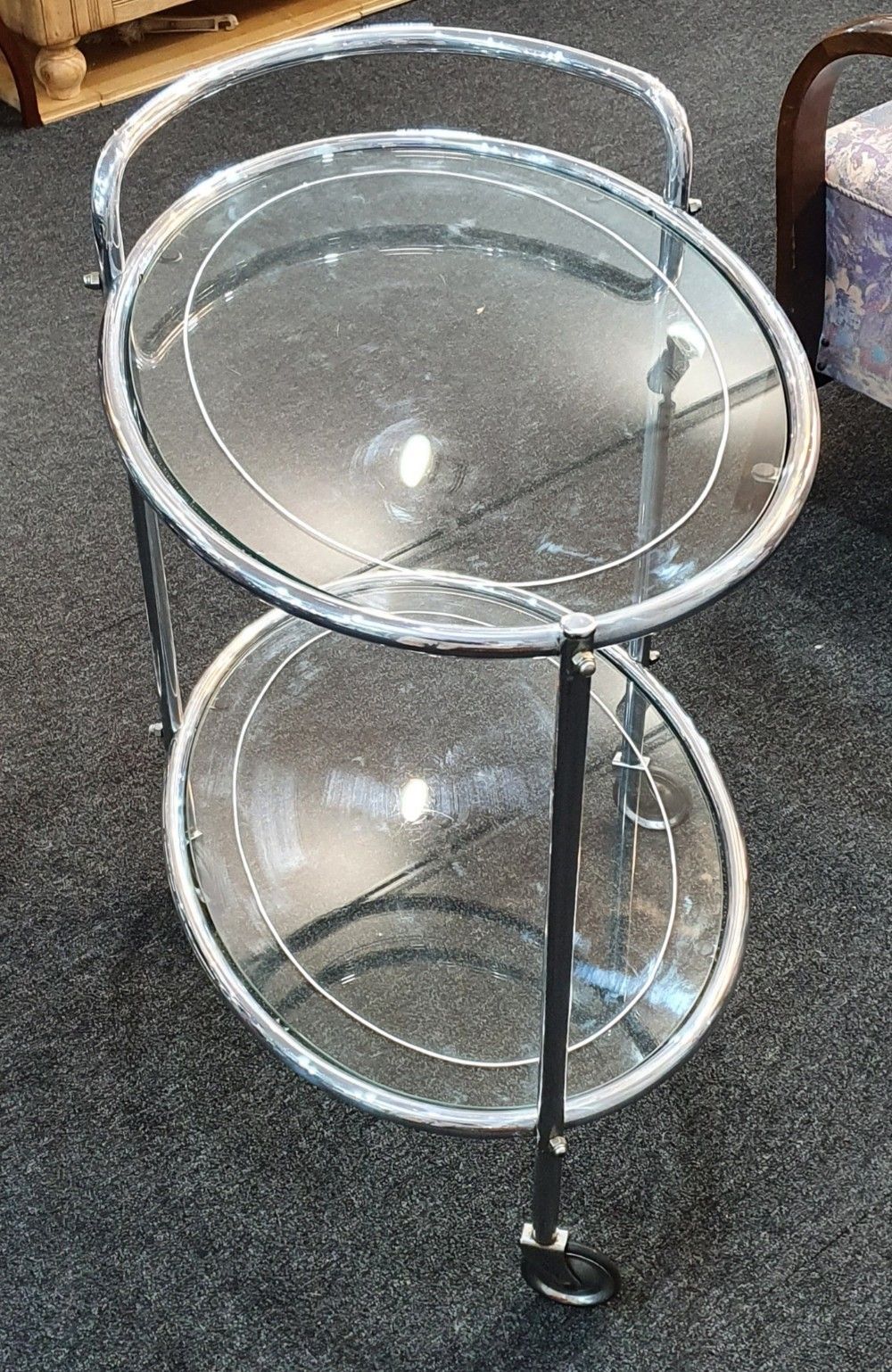 Art Deco Savoy Chrome Cocktail Trolley C.1930 photo for sale
