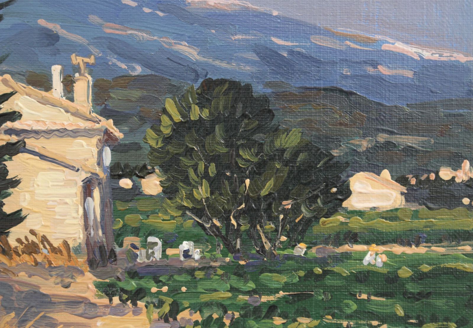 View Of Mont Ventoux Under The Provence Sky' By Michel Margueray (Circa 2000) photo vintage