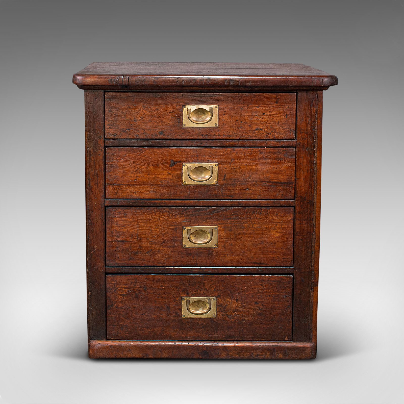 Antique Chest Of Drawers, English, Pitch Pine, Shop Retail, C.1870 photo furniture
