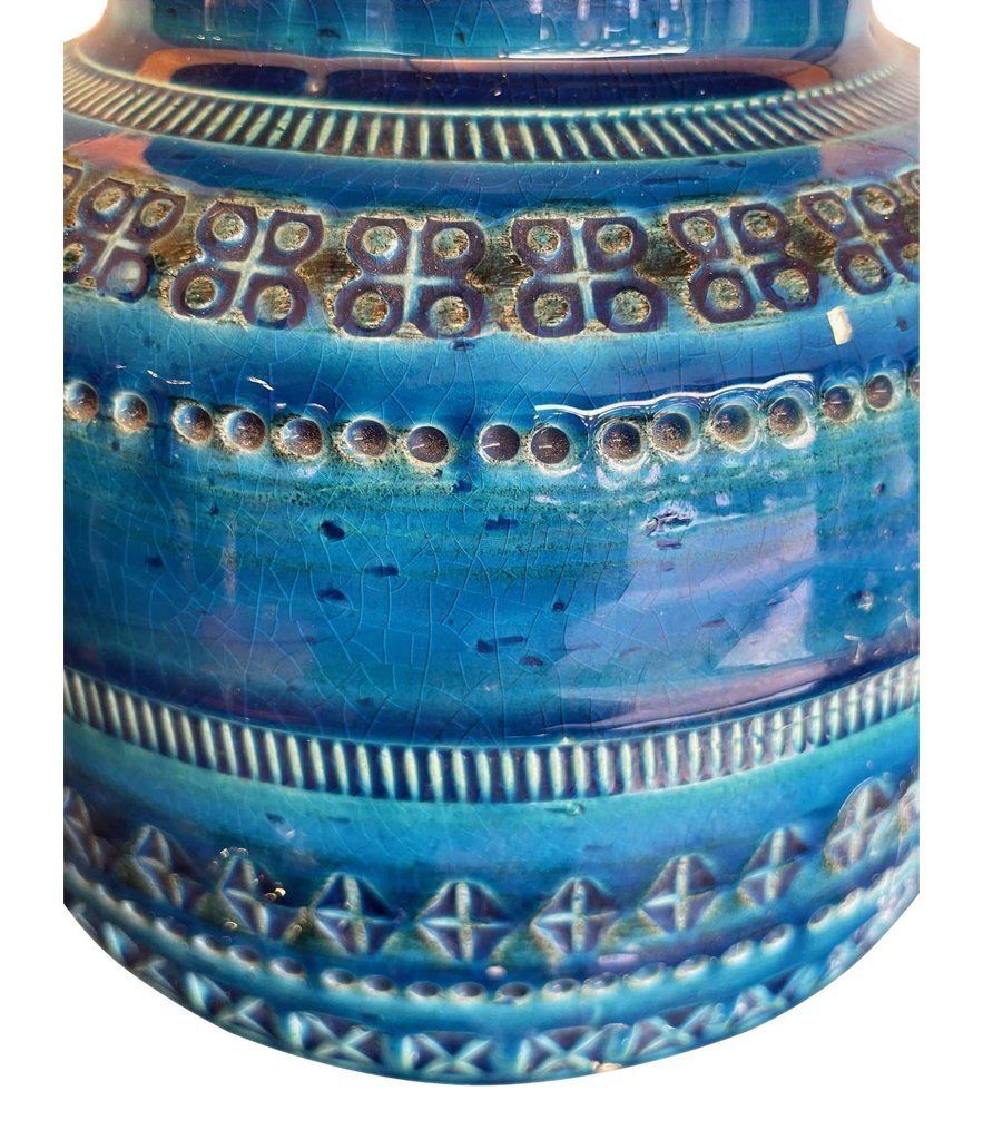 photo furniture Lovely 1960s Bitossi Ceramic Lamp By Aldo Londi In Famous "Rimini Blue"