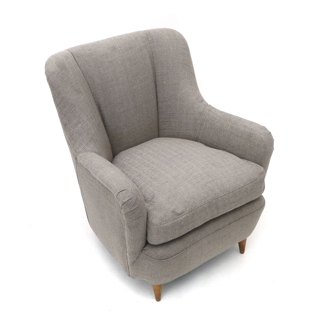 Armchair In Gray Fabric, 1950s photo vinterior