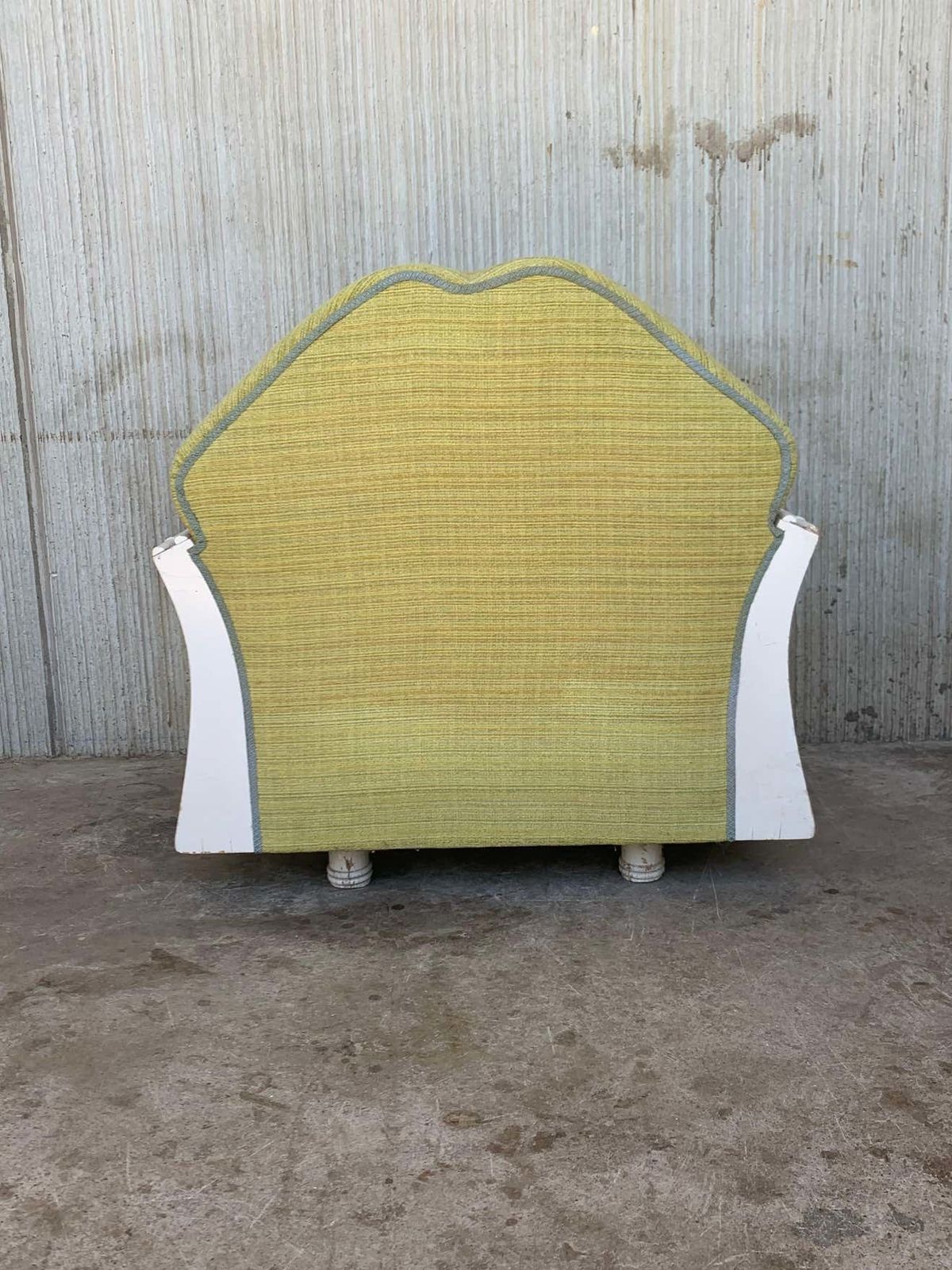 photo furniture Pair Of Hollywood Regency Faux Bamboo Lounge Chairs With Cane Back