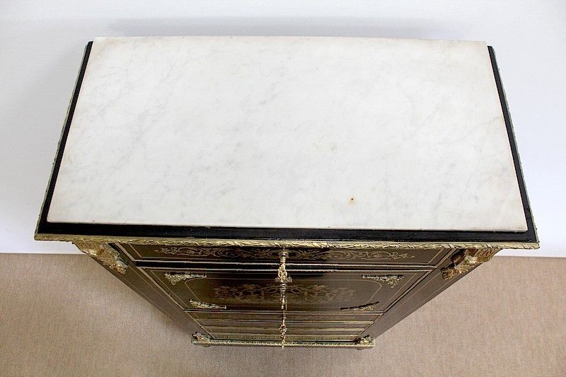 Secretary In Blackened Wood, Napoleon III, Period 19th Century photo vinterior