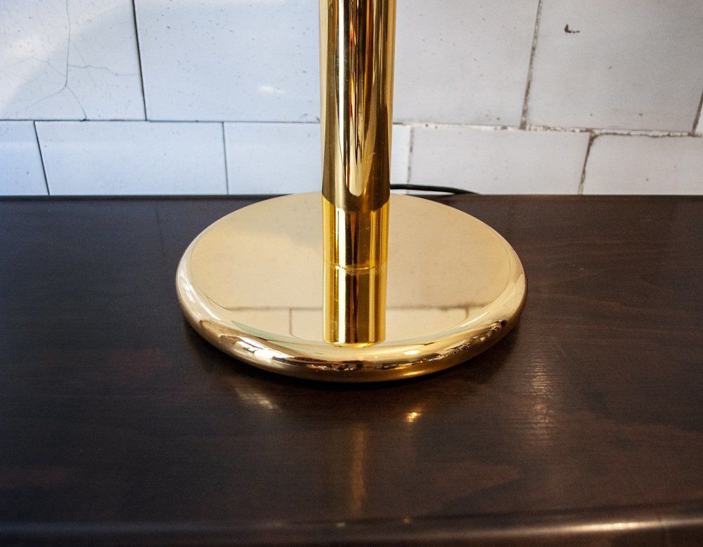 Lamp In Verguld Metaal En Muranoglas Van Veart, Jaren 1970 photo Verlichting