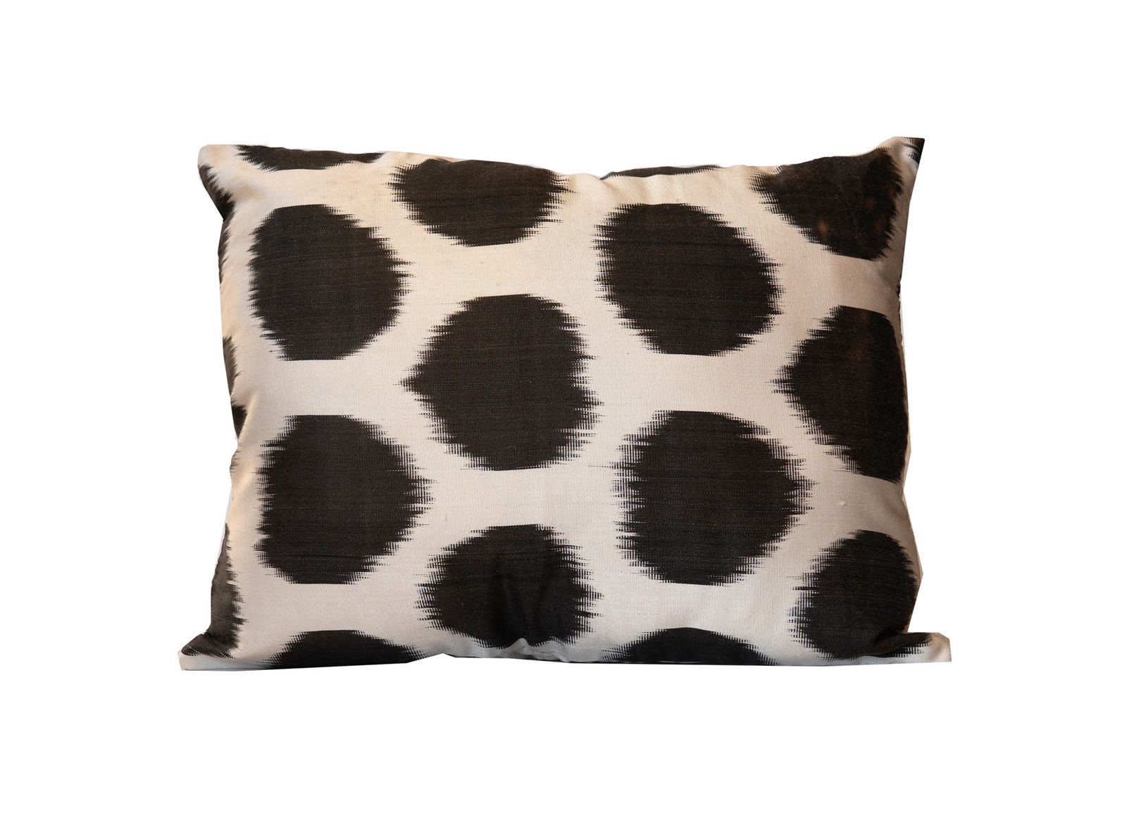 Handmade Black White Cotton And Silk Cushion Cover Modern Style Scatter Pillow