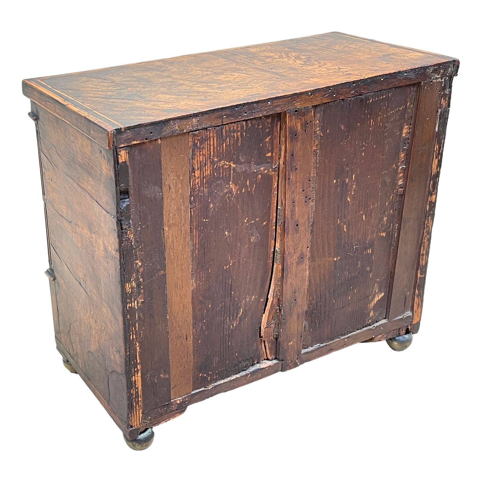 Late Regency 19th Century Burr Oak Miniature Chest (England, Circa 1830) photo buy