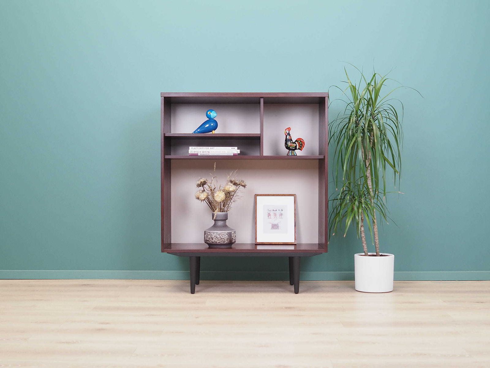 Mahonie Boekenkast, Jaren 1960, Zweeds Design, Geproduceerd Door Ulferts photo furniture