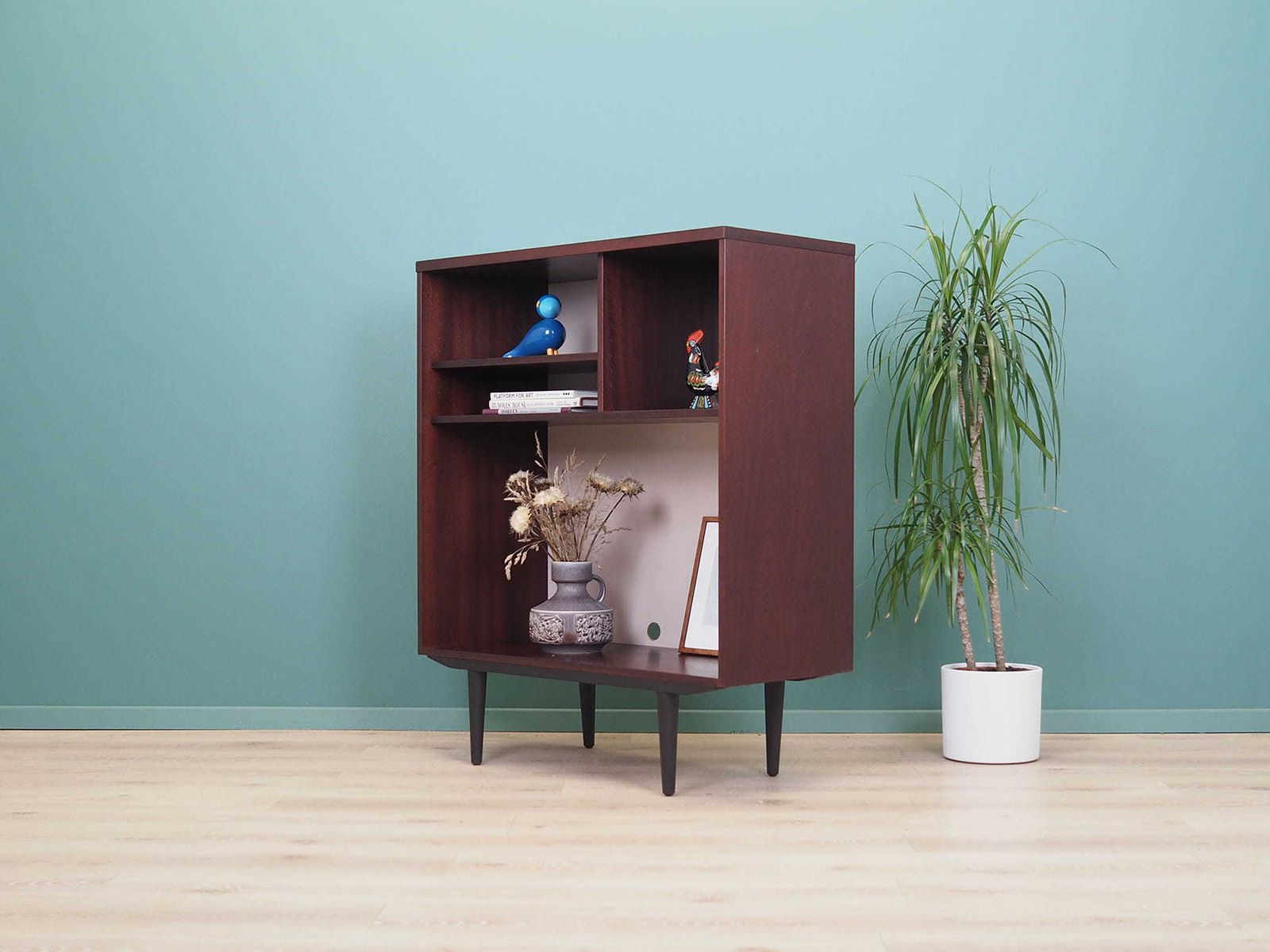 Mahonie Boekenkast, Jaren 1960, Zweeds Design, Geproduceerd Door Ulferts photo for sale