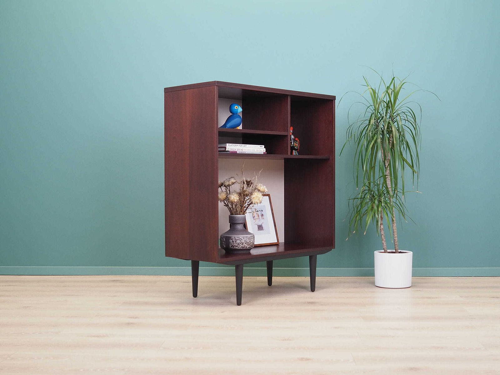 Mahonie Boekenkast, Jaren 1960, Zweeds Design, Geproduceerd Door Ulferts photo Meubels