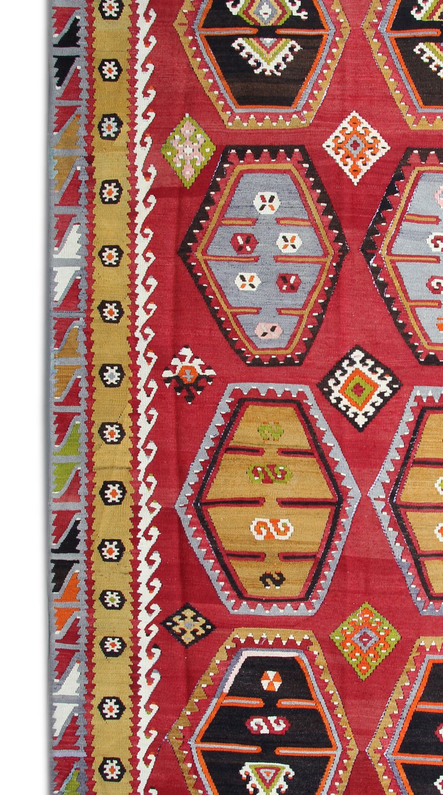 Antique Rugs Anatolian Carpet Rug Turkish, Kilim 154 X 297 Cm photo for sale