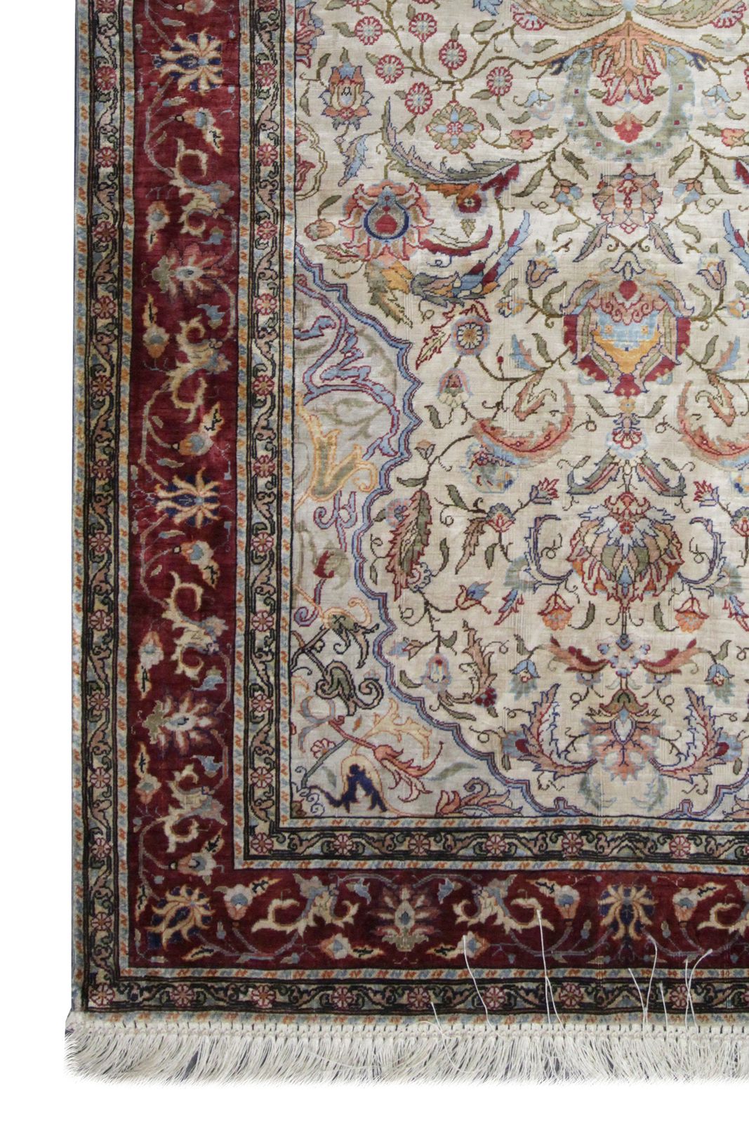 Tapis d'époque en soie pure tissé à la main, Hereke, Turquie, 82 x 137 cm photo buy