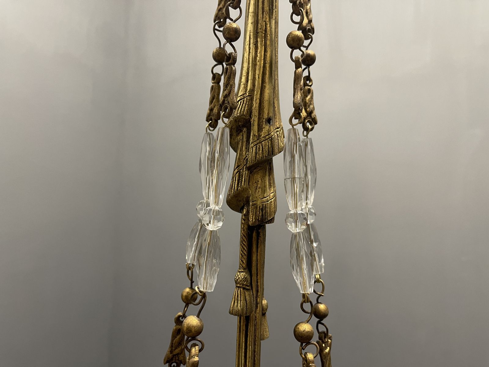 photo vinterior Antique Liberty Bronze Chandelier 1940’s