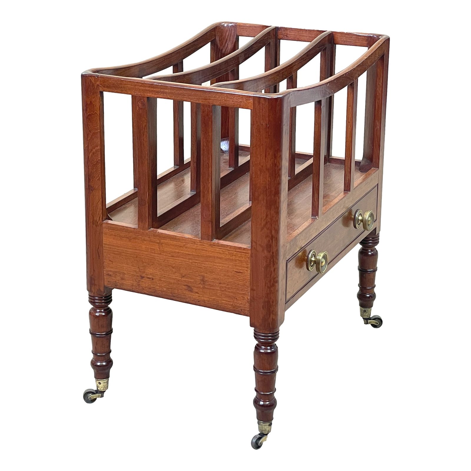 Regency Mahogany Antique Boat Shaped Canterbury  (England, Circa 1810) photo Home Decor