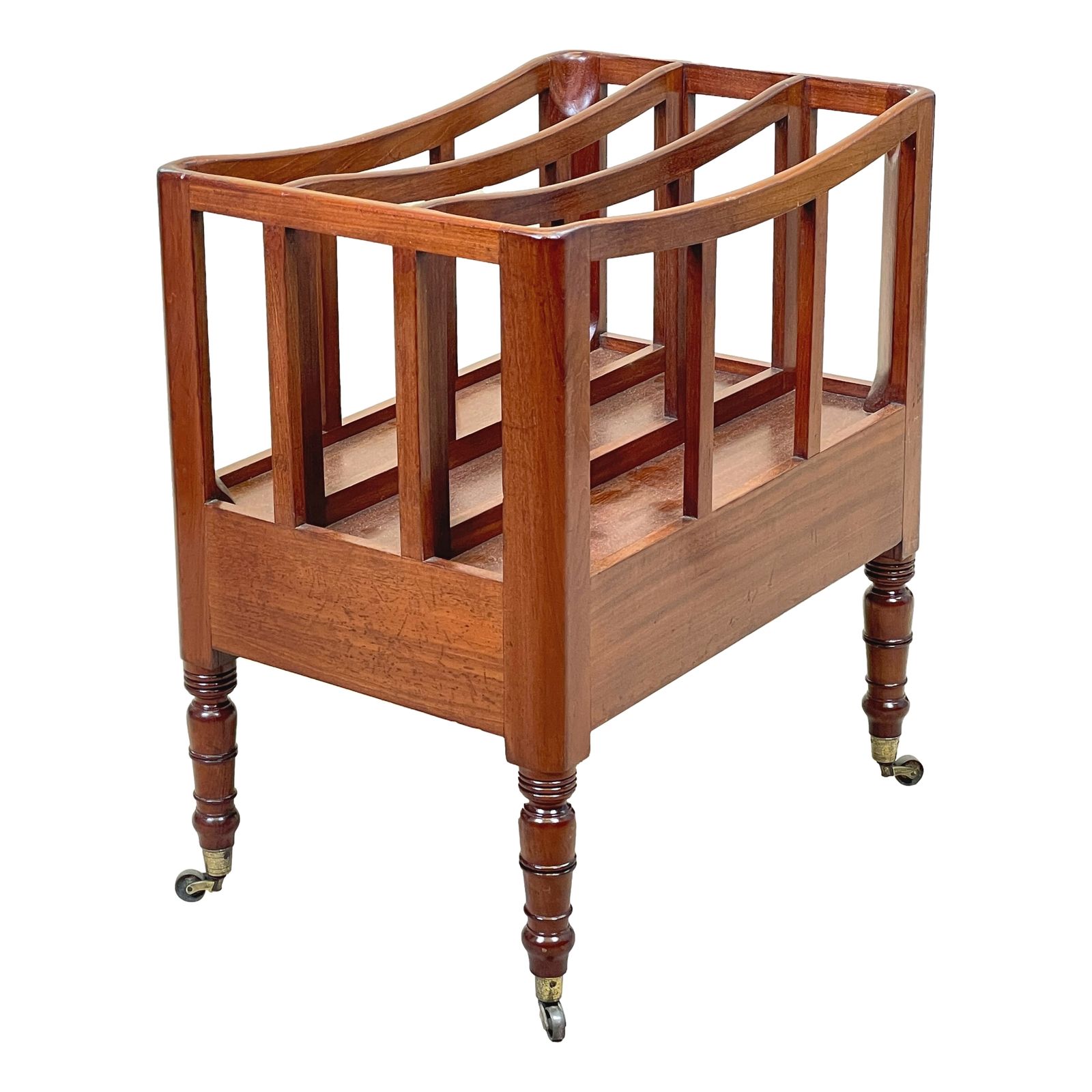 Regency Mahogany Antique Boat Shaped Canterbury  (England, Circa 1810) photo 2695.0
