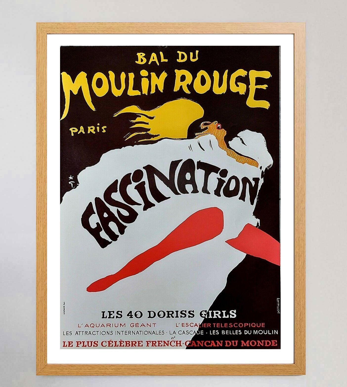 Moulin Rouge, 1970s, Paper Original Vintage Poster photo for sale