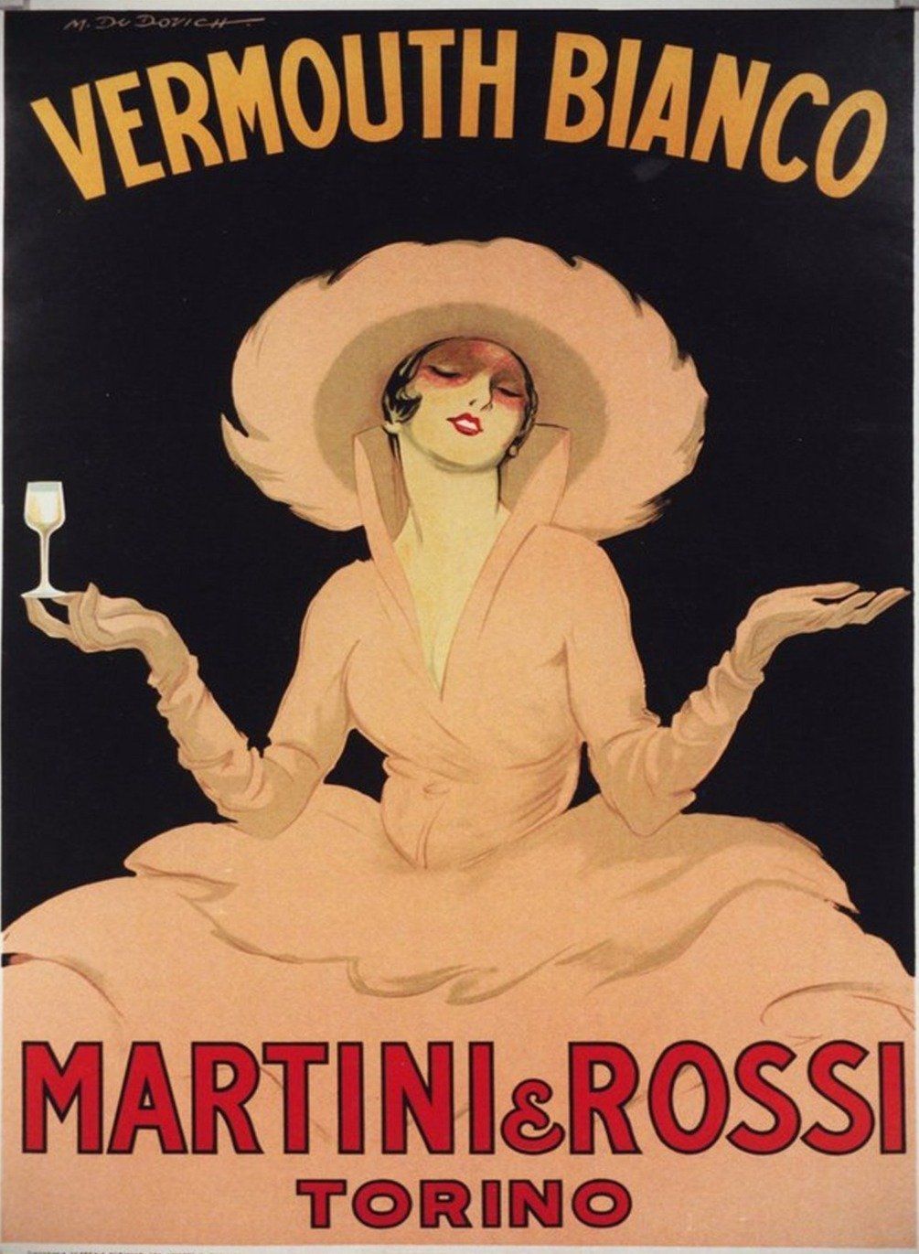 Martini & Rosso, 1950s, Paper Original Vintage Poster