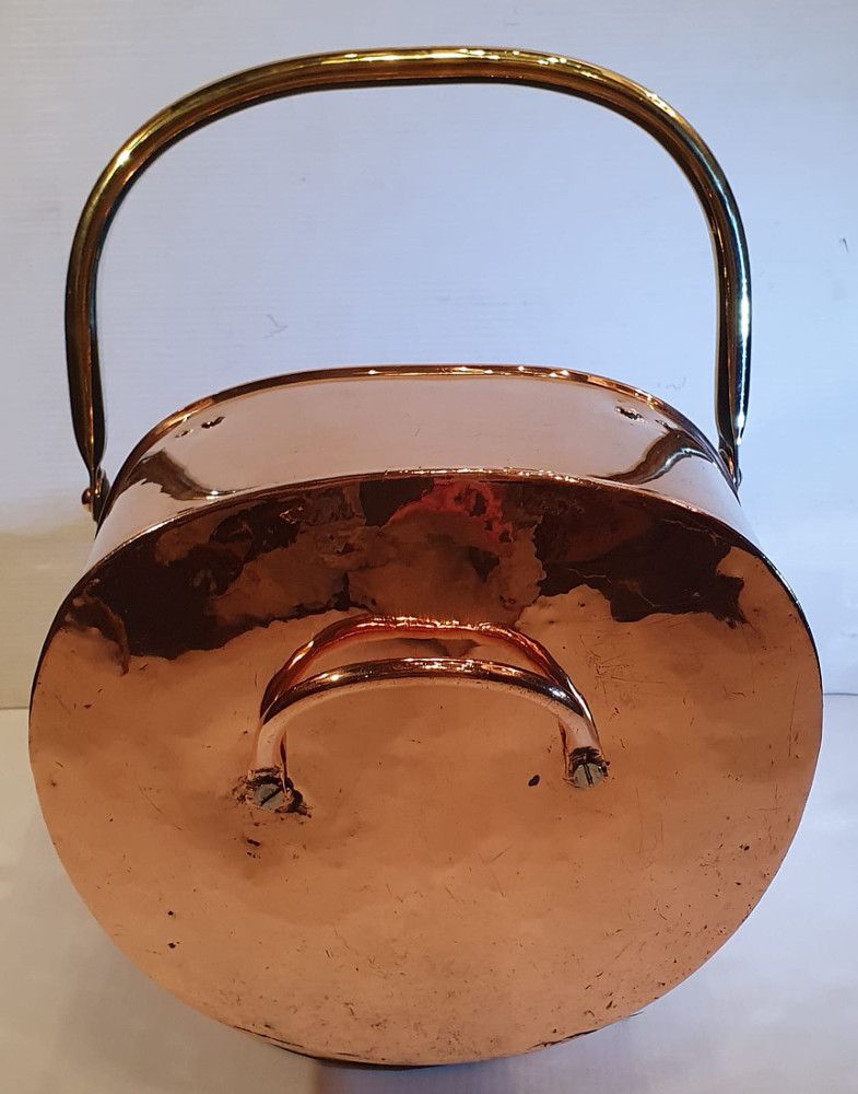 19th Century Copper Coal Scuttle photo Home Fixtures