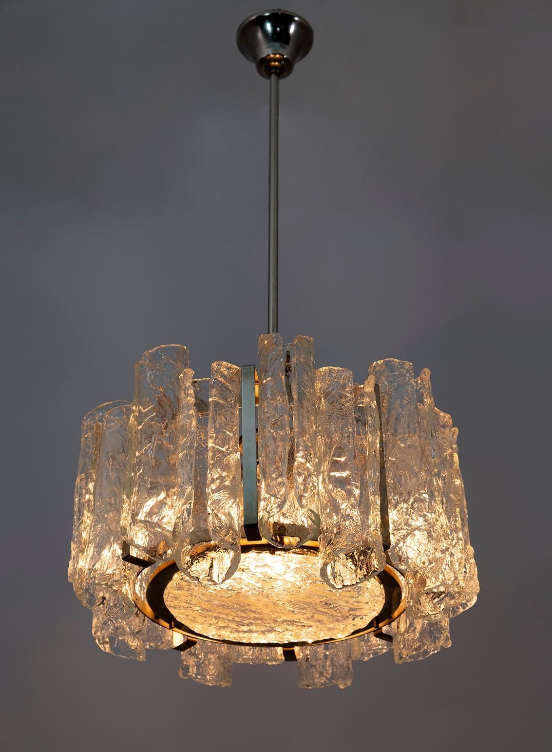 Carlo Nason Postmodern Italian Murano Glass Chandelier For Mazzega, 1970s photo furniture