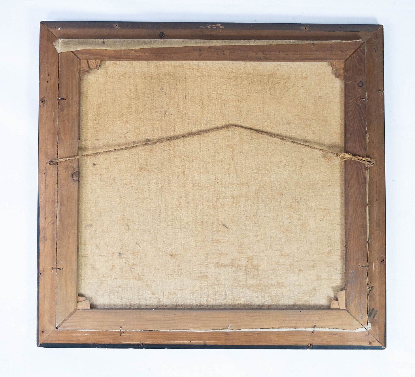 Oil Painting With Winter Motif And Black Painted Frame, Without Signature From Around 1910. photo Art