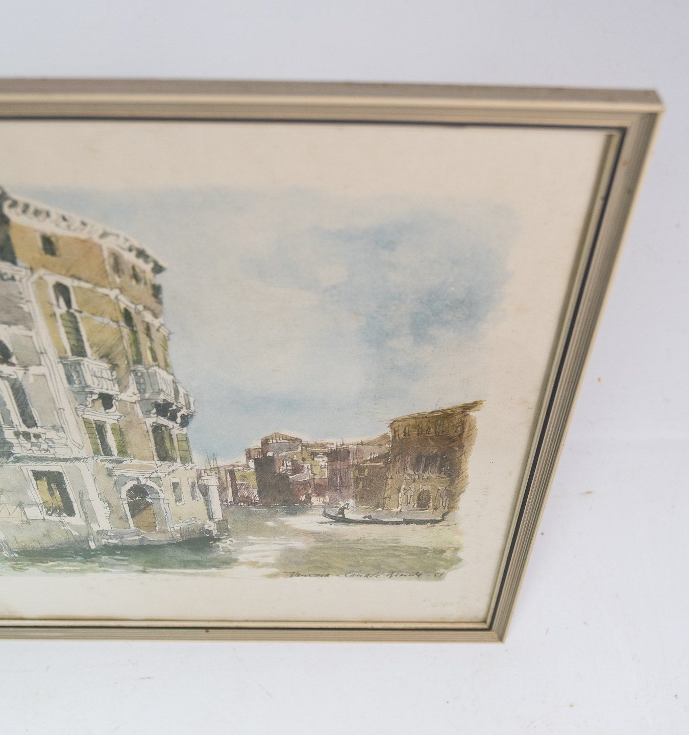 Painting With Motif Of Venice, Signed Alex Secher. photo Art