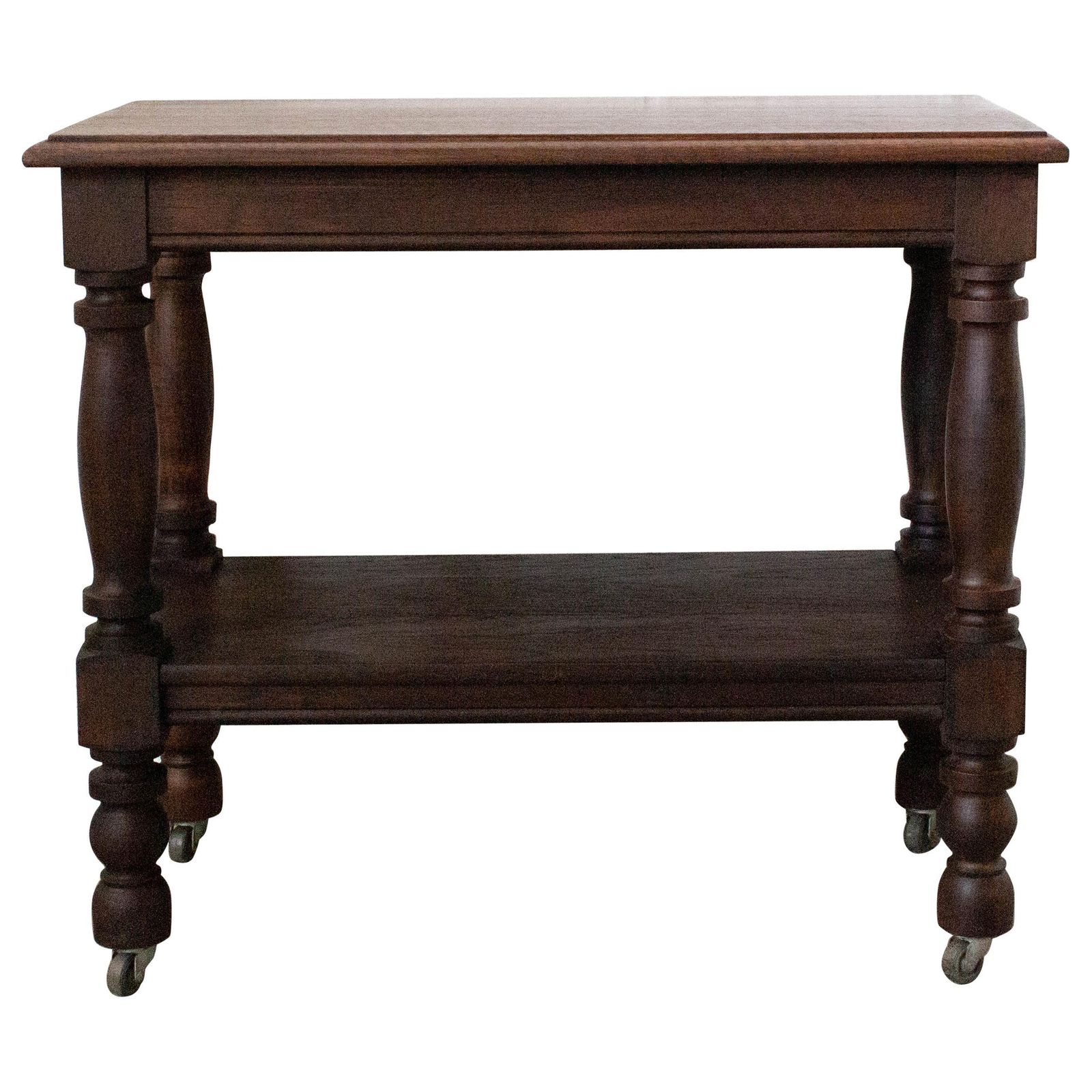 Console roulante française, table d'appoint ou meuble d'entrée, mid-century photo furniture