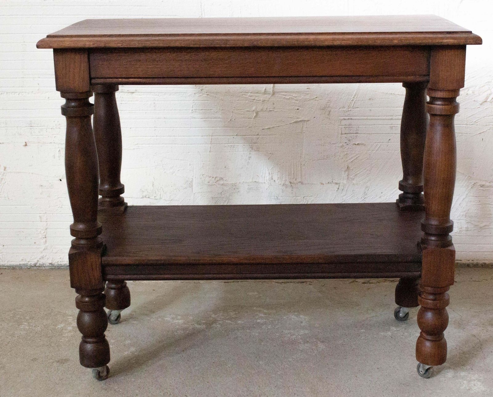 French Wheeled Console Or Hallway Unit Table, Midcentury photo 440.3