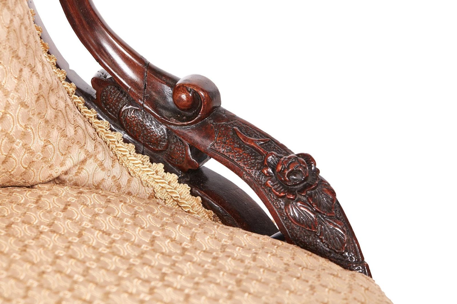 photo furniture Outstanding Victorian Carved Walnut Ladies Chair