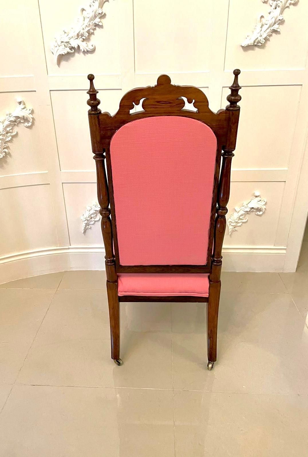 Antique Victorian Carved Walnut Ladies Chair photo 1285.0