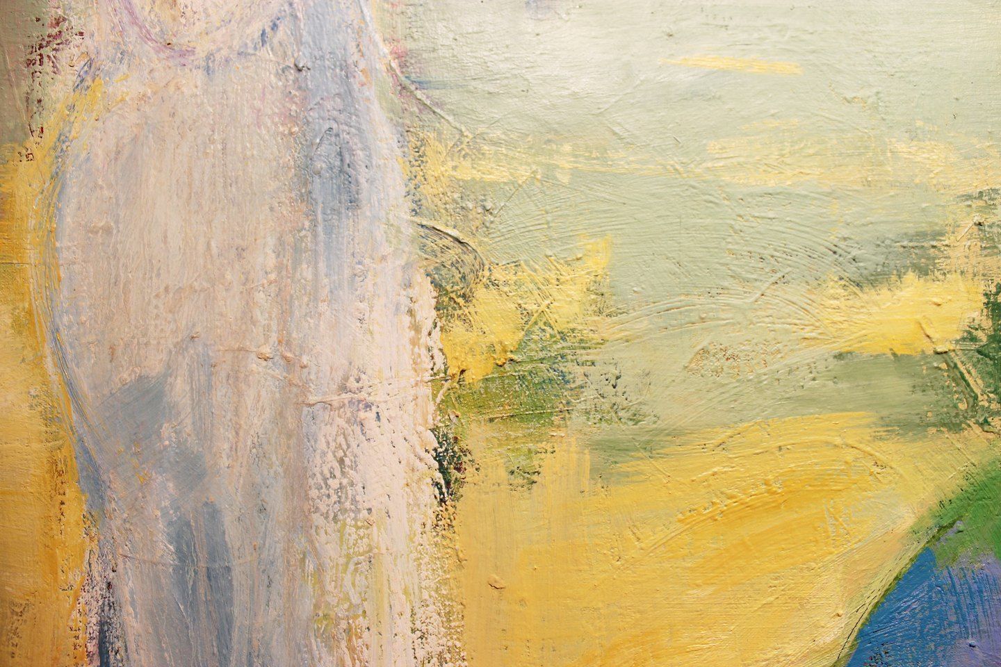 Oil Painting On Canvas In Bright Colors Signed å. Højer By The Danish Artist åse Højer, B. 1952. photo for sale