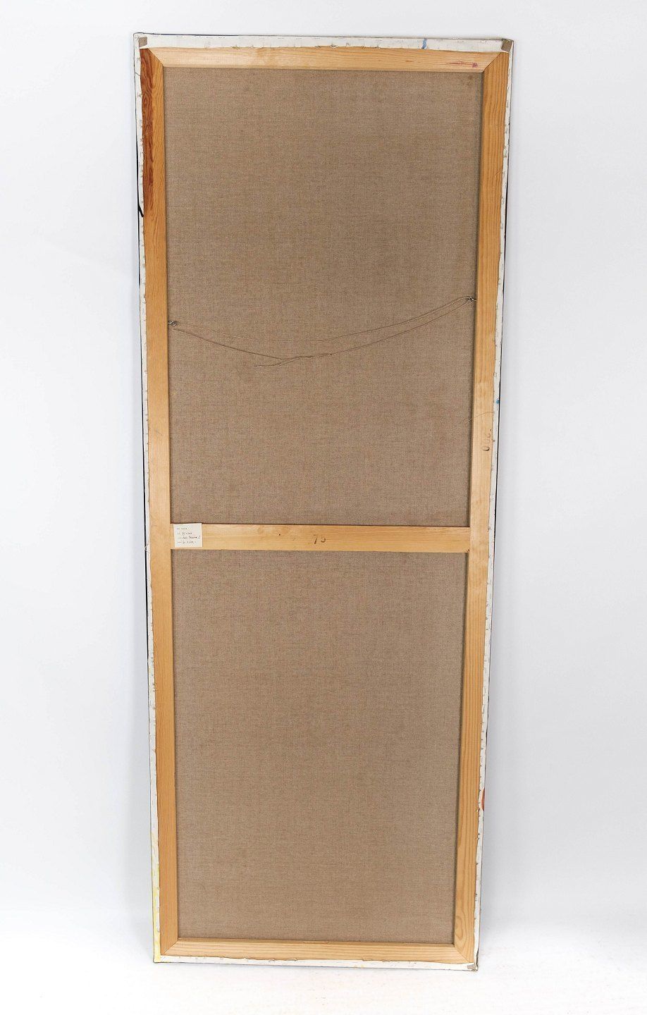 Tall Oil Painting On Canvas In Dark Colors By The Danish Artist åse Højer, B. 1952. photo 1210.0