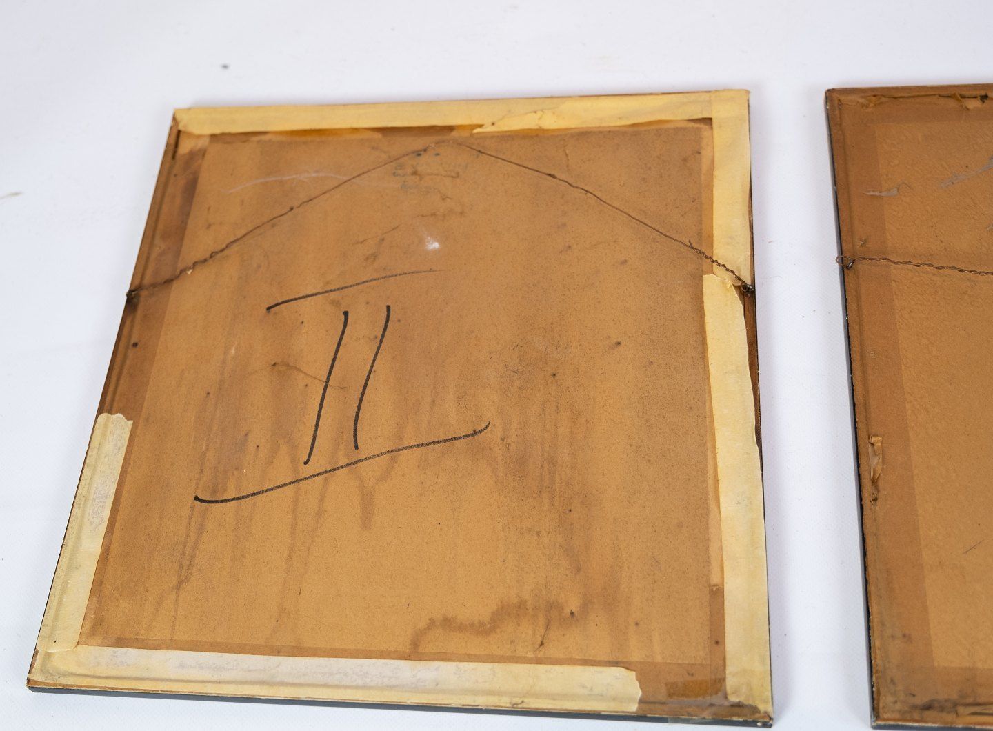 Different Prints In Black And White From 1915 And With Black Frame. photo vintage